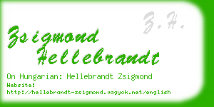 zsigmond hellebrandt business card